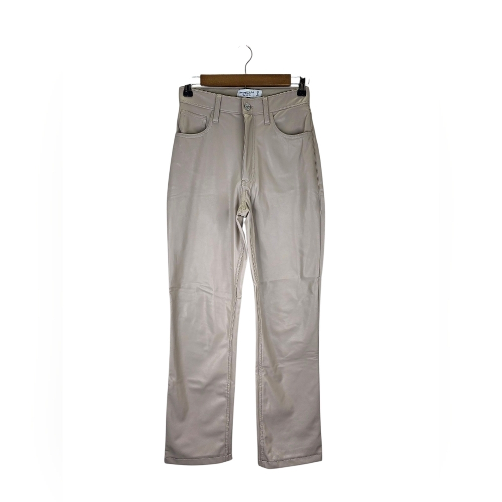 Abercrombie & Fitch The 90's Straight Ultra High Rise Curve Love Straight 0s 25